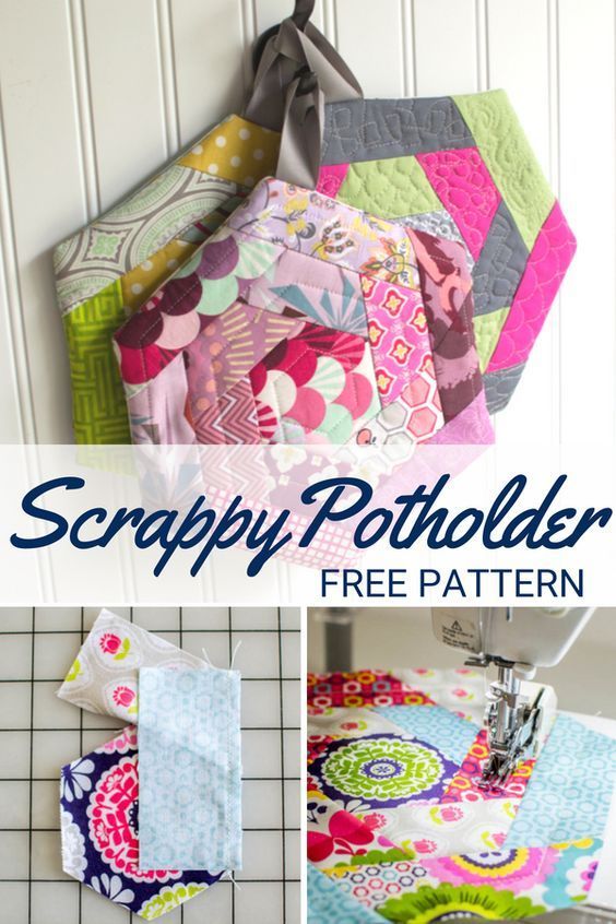 Free Potholder Sewing Pattern + 7 other Free Sewing Patterns for Beginners - You...