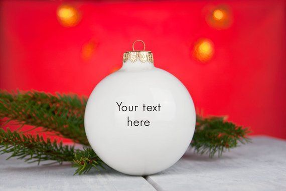 Corporate Gifts Ideas     Personalize Christmas Ornament with your text, Corpora...