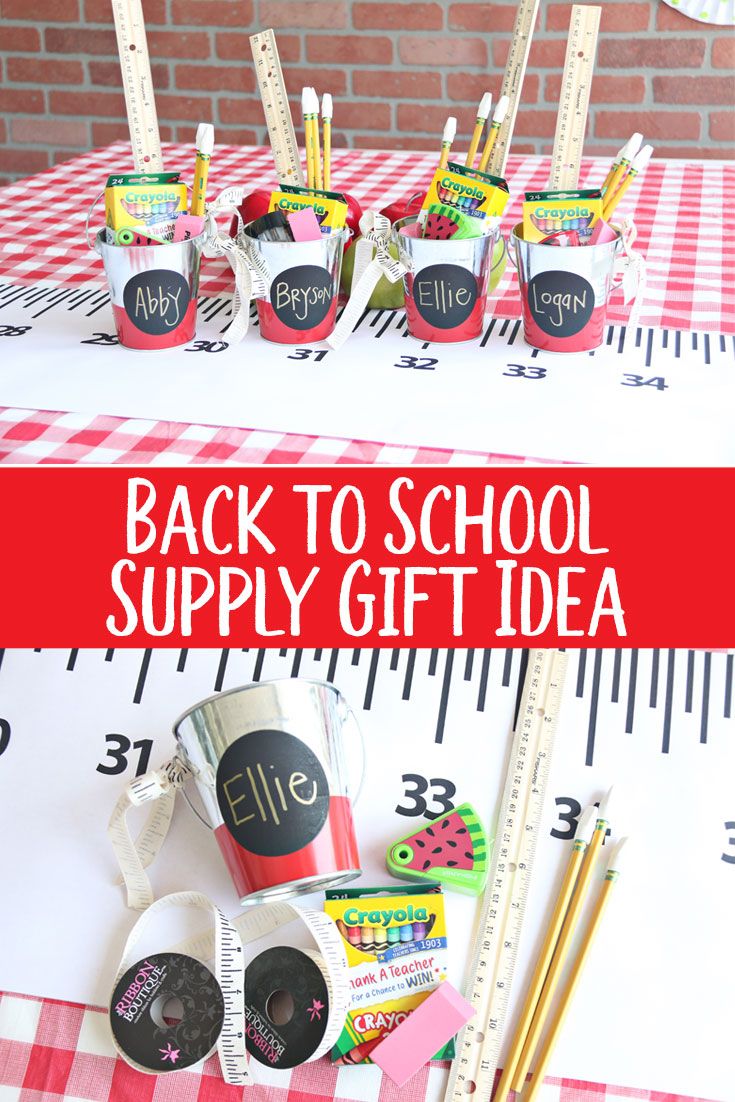 Back to School Supply Gift Idea