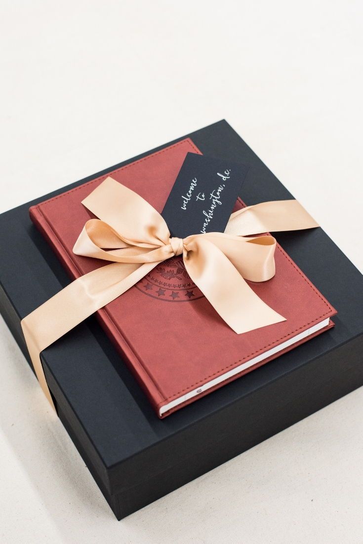 CORPORATE EVENT GIFTS//  Capital inspired black red and white professional gift ...