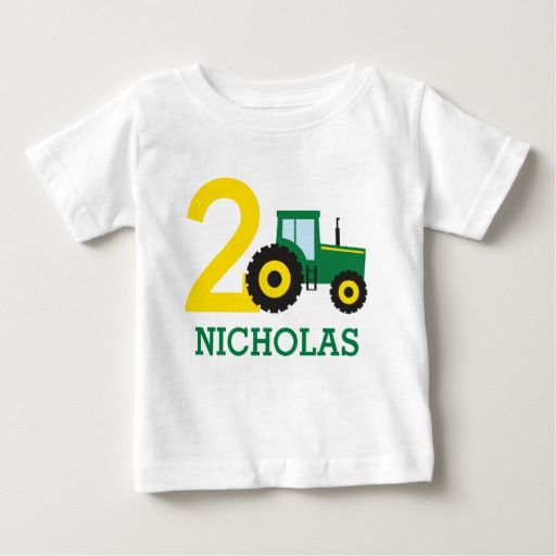 PERSONALIZED Tractor Birthday Shirt