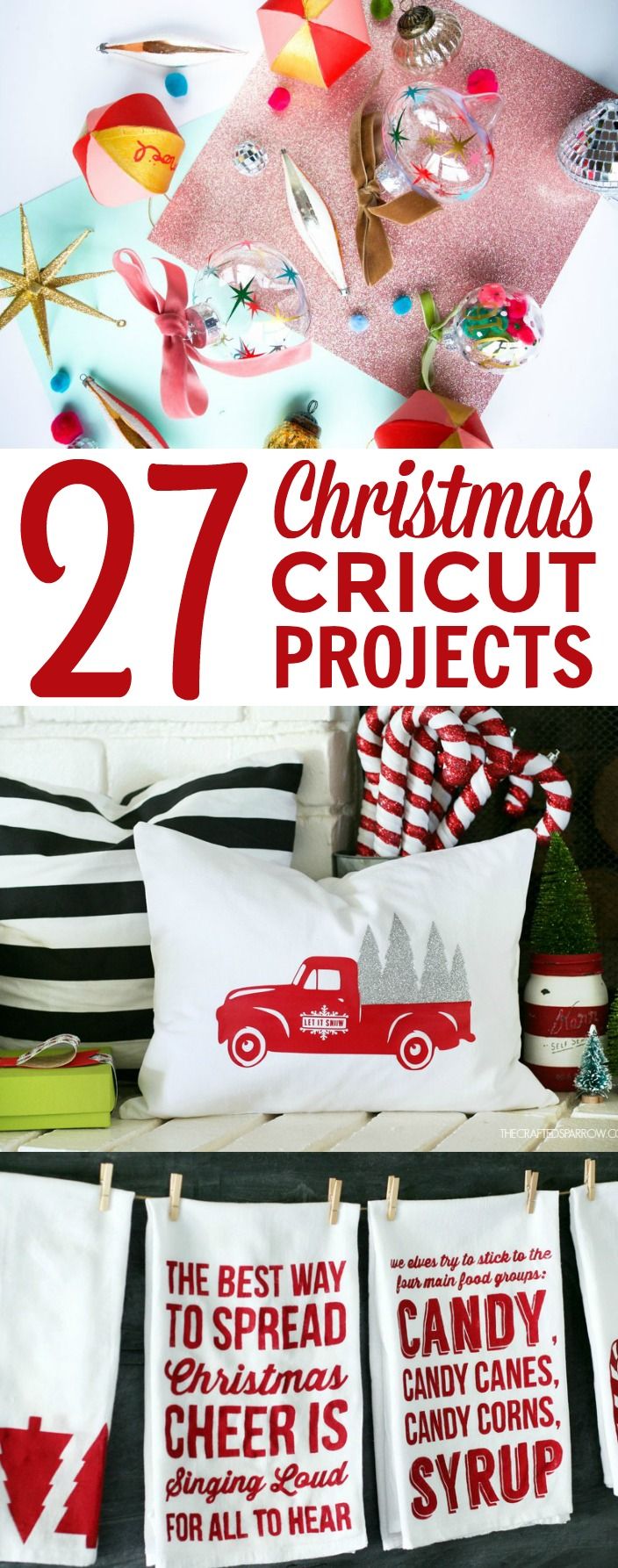 I am so excited to share these fun 27 Christmas Cricut Projects with you all, yo...