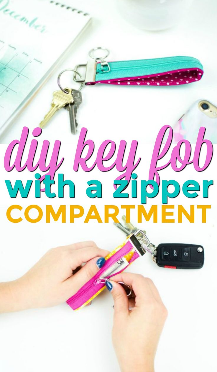 I’ll show you how to make a DIY Key Fob with a zipper compartment. It is the p...