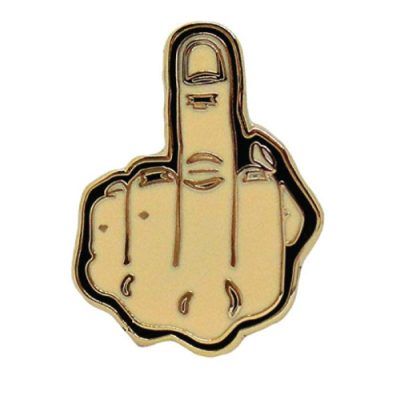 The Middle Finger Enamel Pin. Fashion accessories. Sweary gifts for women. #fash...