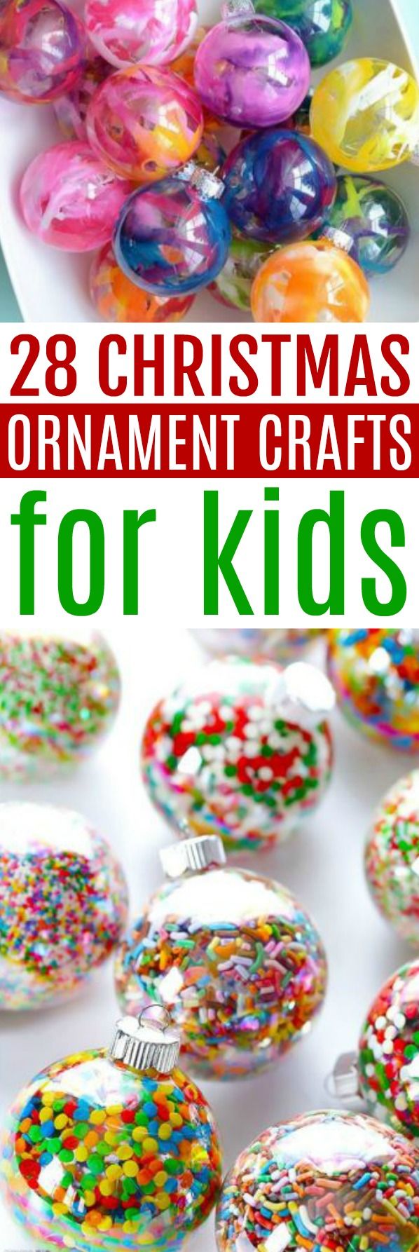 You will love these 28 Christmas Ornament Crafts For Kids. They're perfect for t...