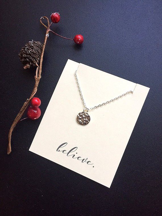 Believe necklace, graduation gift, coworker gift, teacher gift, Bridesmaid jewel...