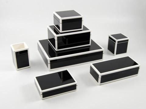 Bespoke Lacquer Stationery Box | Rectangular Desk Box | Stationery Box | Custom ...