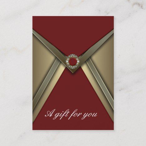 Elegant Red and Gold Corporate Gift Certificate #christmas #discountcards #loyal...