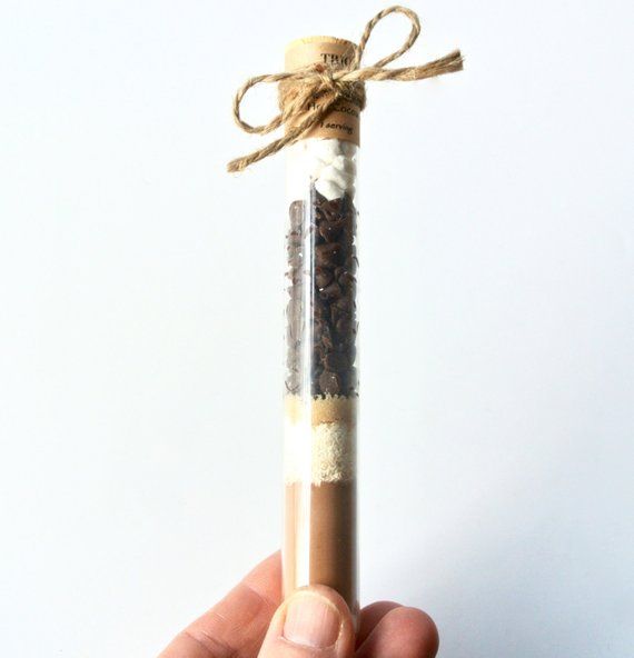 Hot Chocolate Mix in Test Tube, Hot Cocoa Favor, Corporate Gift, Stocking Stuffe...