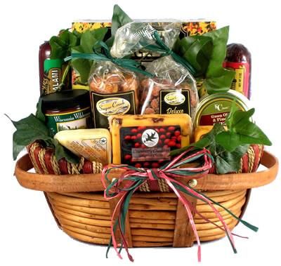 Midwesterner Cheese And Sausage Gift Basket (Medium)