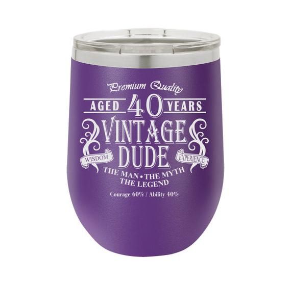 Vintage Dued, Personalized Tumbler, Wedding Gifts, Engraved Tumbler, Corporate G...