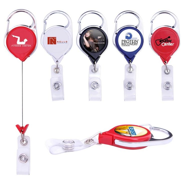 The Premium Carabiner Retractable Badge Holder extends up to 36