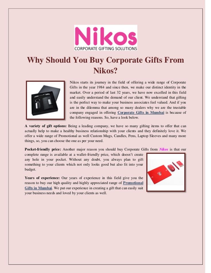 Why Should You Buy Corporate Gifts‬ From Nikos