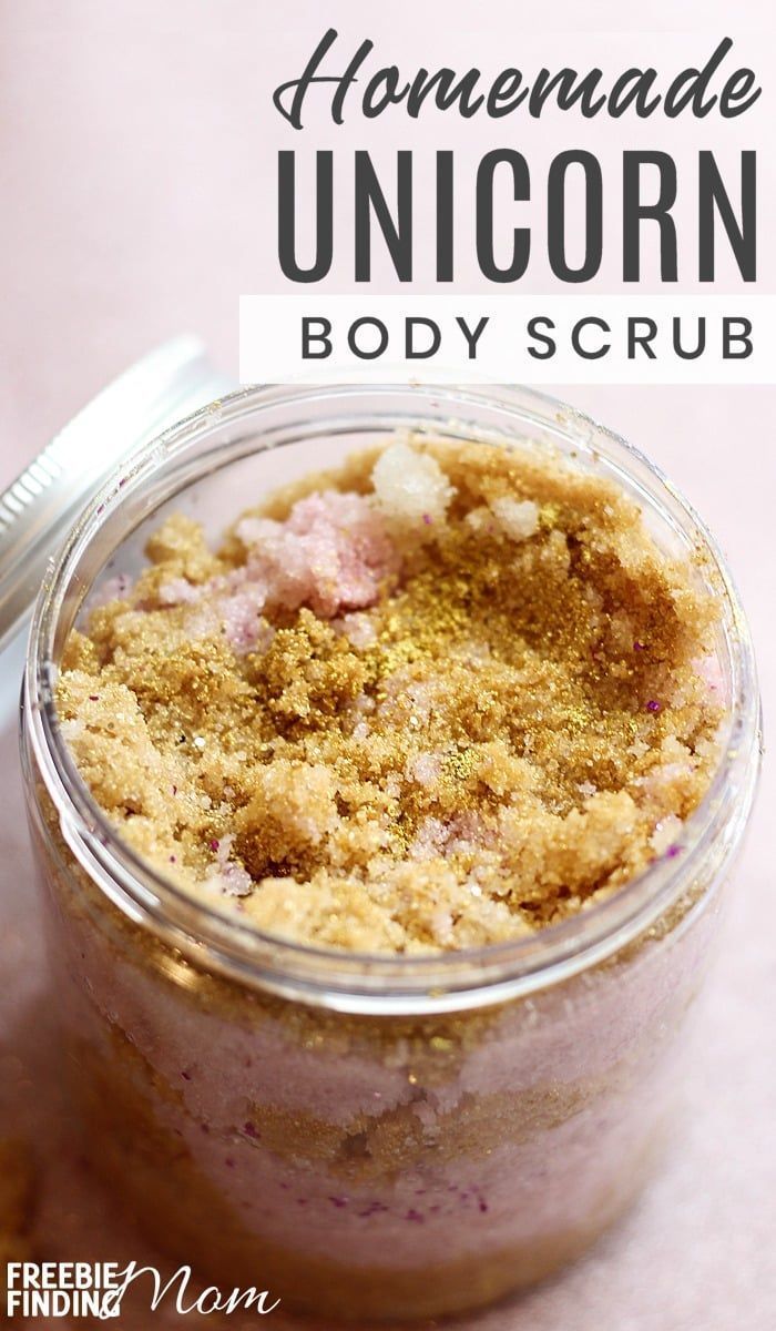 Do you want to try the best homemade body scrub? Not only is this DIY Unicorn Bo...