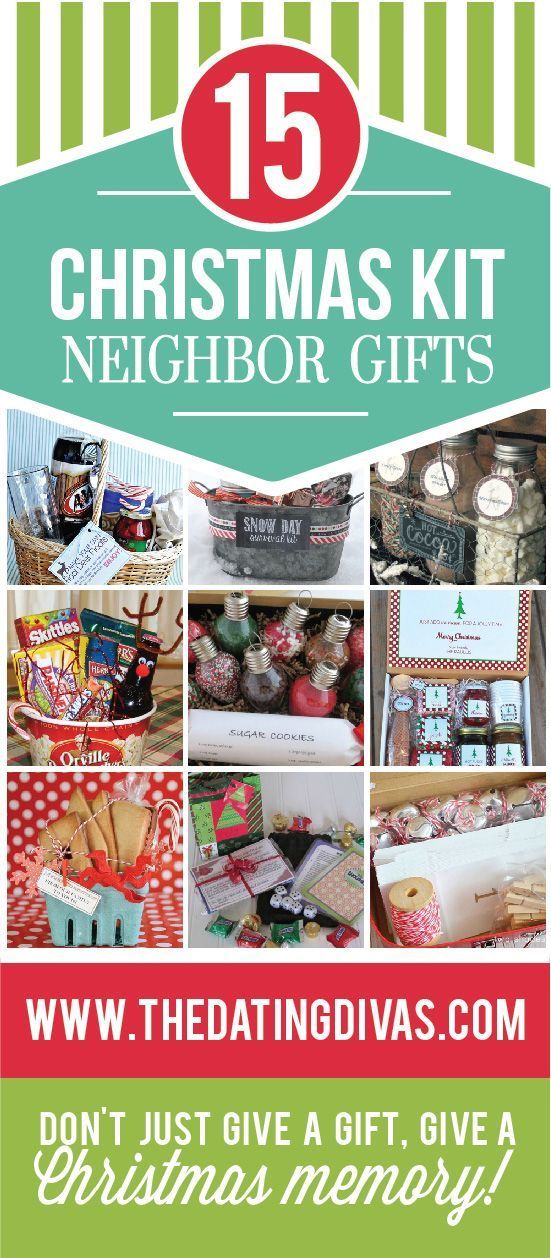 Darling, unique Christmas neighbor gifts.  Instead of giving the usual plate of ...