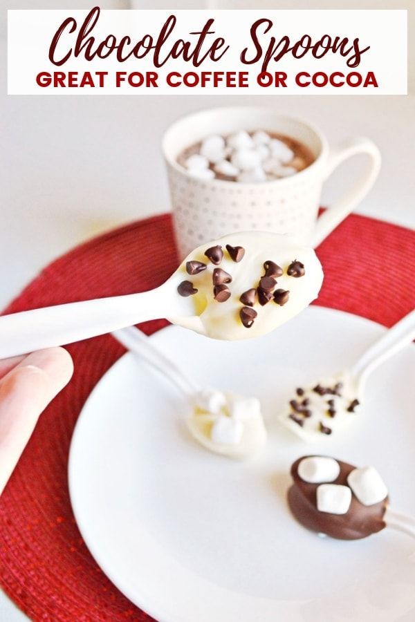 Easy-to-make chocolate spoons pair well with a cup of coffee or hot cocoa and ma...