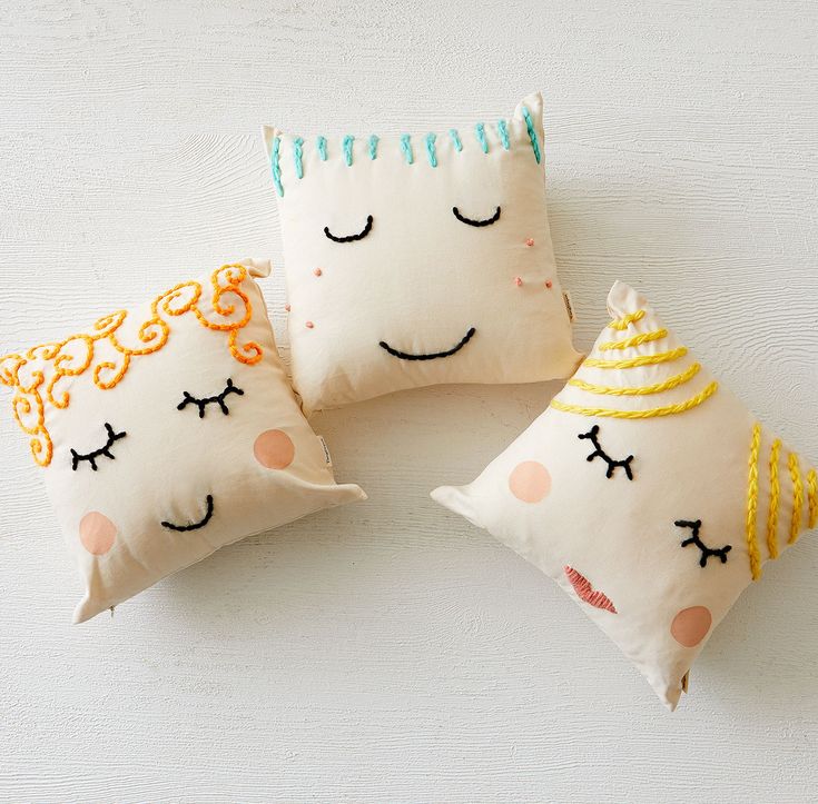 Use a few simple stitches to transform ordinary pillowcases into adorable yarn f...