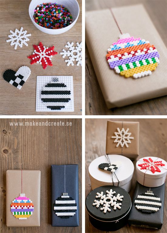 Christmas Cards with Hama Beads