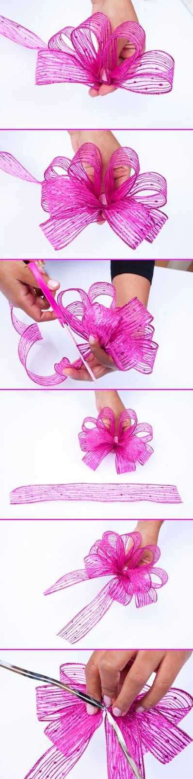 Learn how to make this pretty bow for your gifts this year- step by step…
