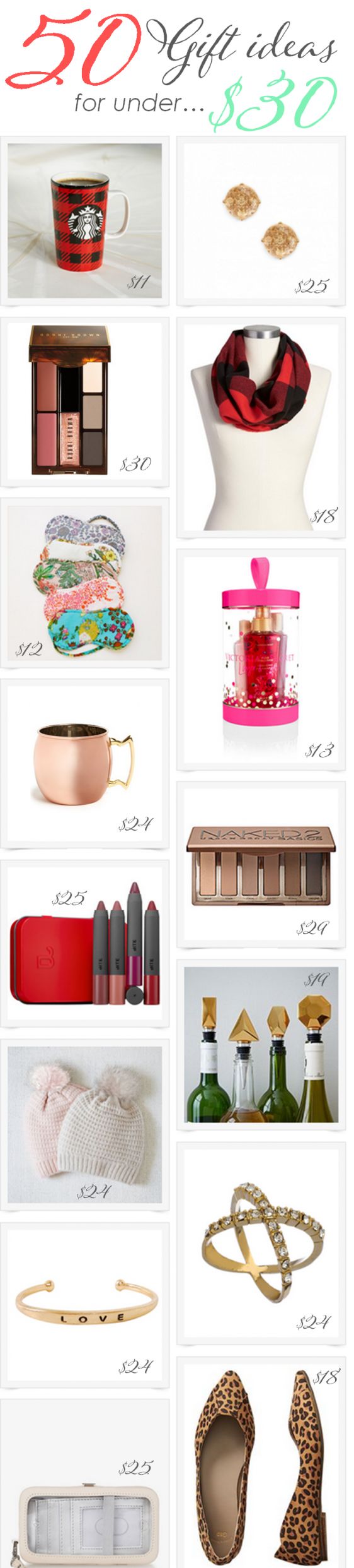 50 Gift Ideas for Under $30!