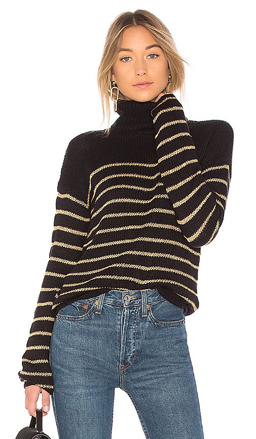 A.L.C. Elisa Sweater in Black & Gold | REVOLVE