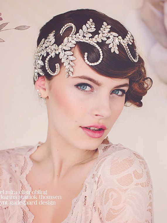 Bridal statement Headpiece Tiara. Wear it and instantly set the tone for a 1920s...