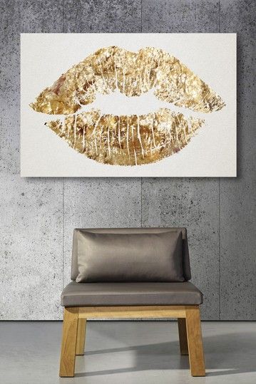 Oliver Gal Solid Kiss Canvas Art rstyle.me/...