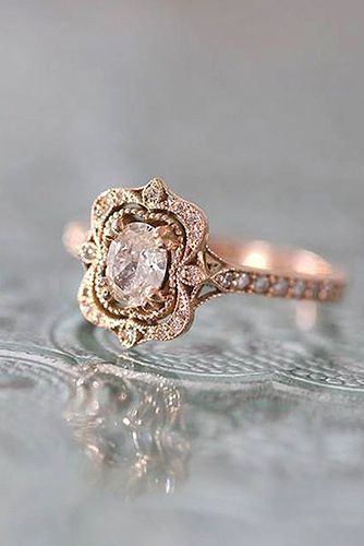 Oval Vintage Engagement Rings #bridalstyle #engagement #engagementring #style #o...