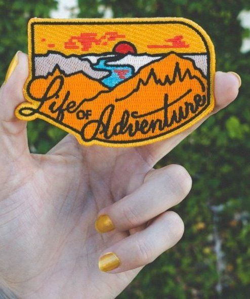 FOR THE #ADVENTURER'S jacket or duffel bag: Life of Adventure embroidered sew or...