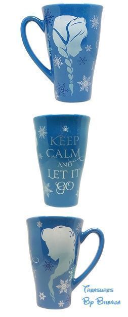 KEEP CALM AND LET IT GO: The Disney Store's Frozen Anna and Elsa Silhouette Mug ...