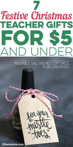 7 Festive Christmas Teacher Gifts For $5 And Under