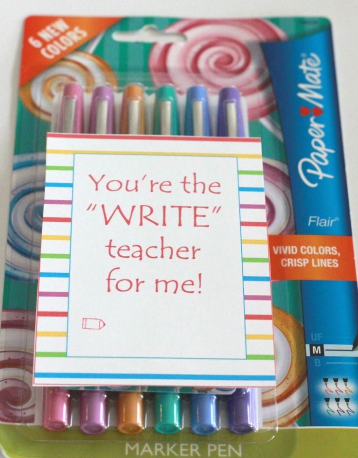 Here is an easy gift for teacher appreciation week. All you have to do is print ...