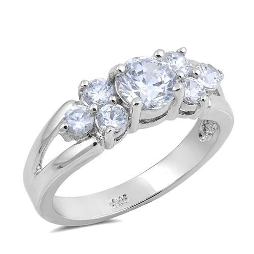 .97CT Round Cut Russian Lab Diamond Engagement Ring