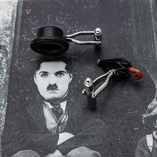 Charlie Chaplin's Hat & Umbrella French Links