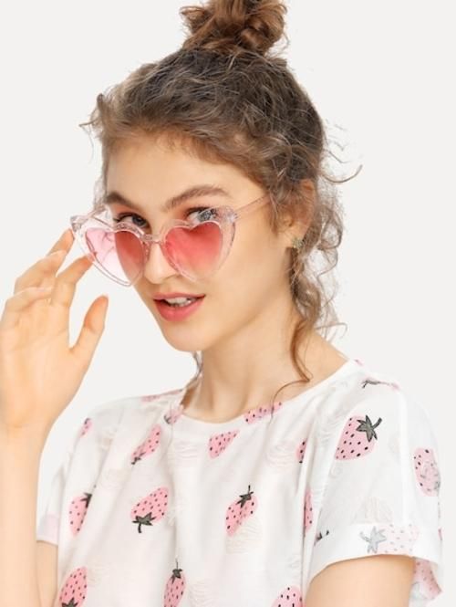 Heart Shaped Frame Sunglasses