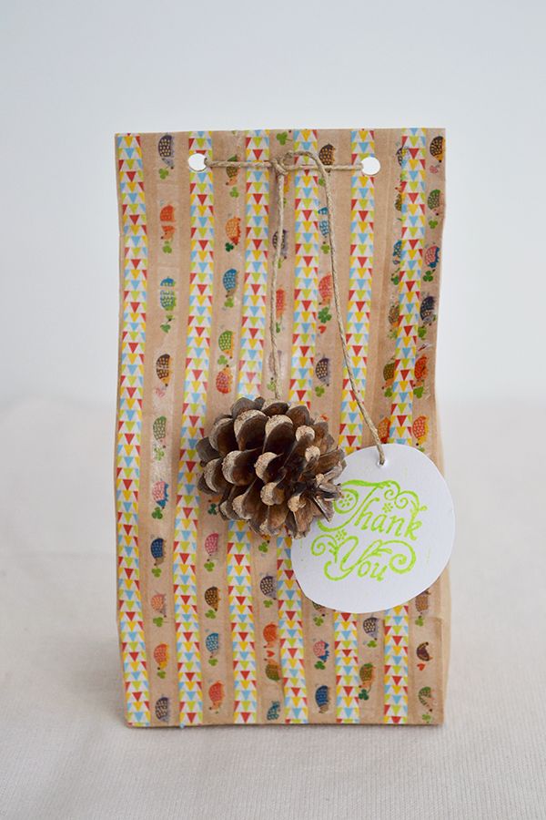Envoltorio de regalo handmade Handmade autumn packaging