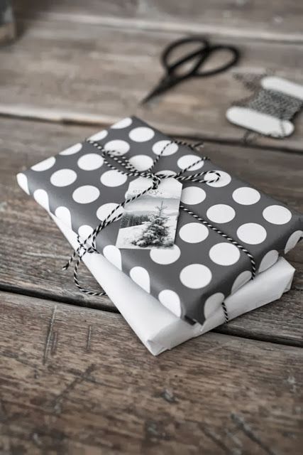 Fairy Nuf: Black and white gift wrapping