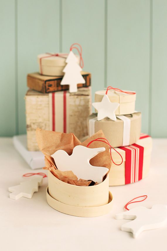 Make pretty clay ornaments with this tutorial.