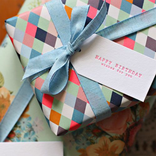 Modern Gift Wrap + Gift Tags | Bespoke Letterpress