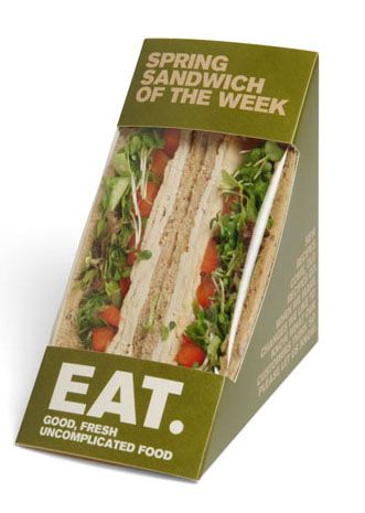 Packaging for EAT's new seasonal spring sandwiches. Yum. PD
