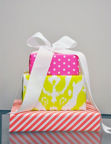 Patterned Neon Wrapping Paper | Haute Papier