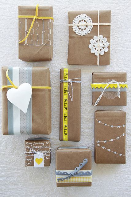 creative wrapping ideas love this!
