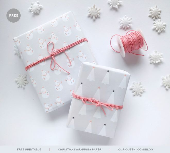 free printable Christmas wrapping paper