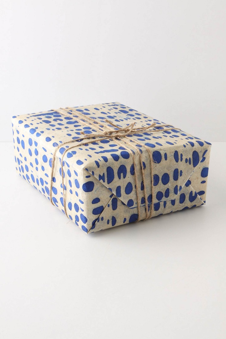 pretty spotted wrapping paper