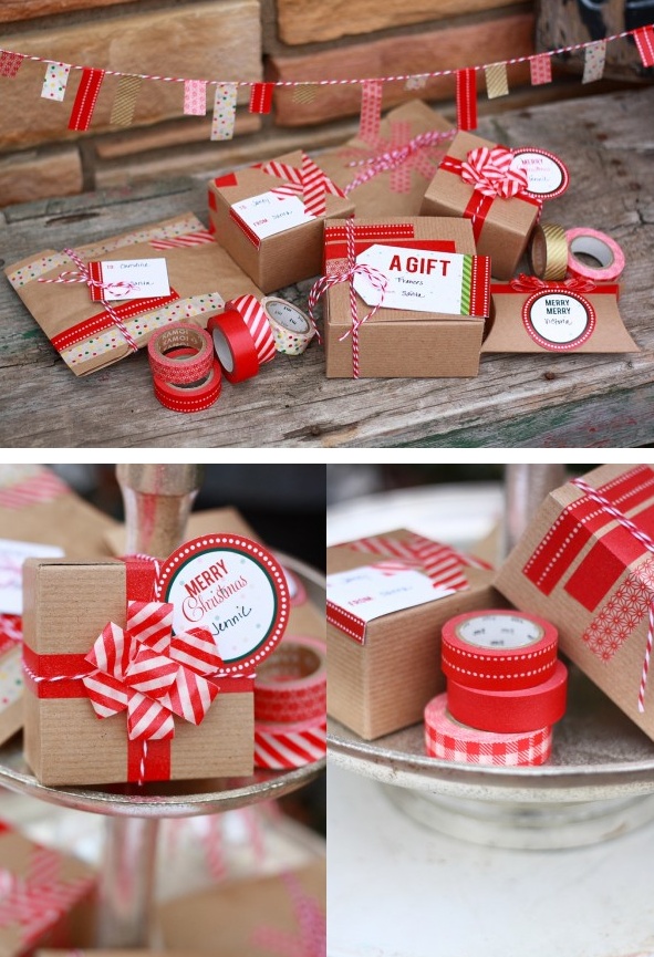 washi tape gift wrapping ideas