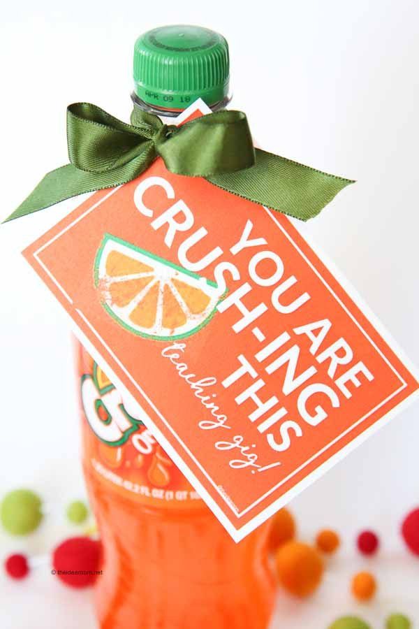 Orange Crush Soda Teacher Appreciation Gift and Free Printable #teacherappreciat...