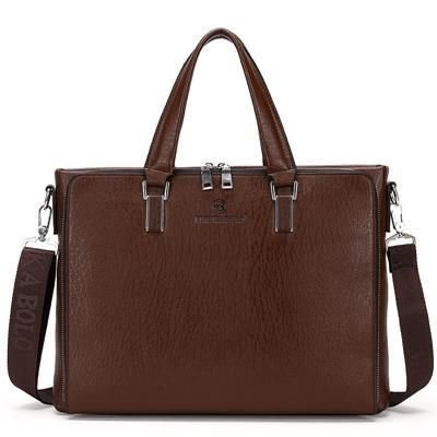 Apex Leather Briefcase Laptop Messenger Bag