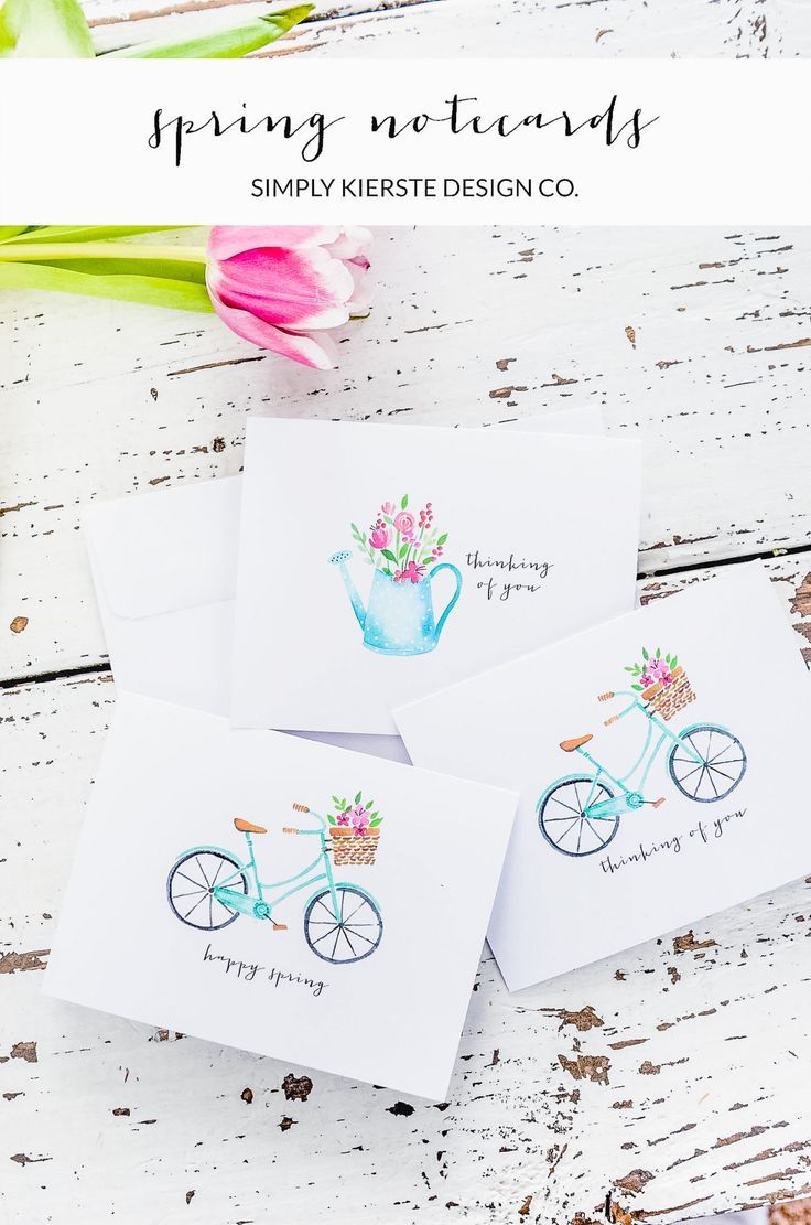 Spring Notecards | Vintage Notecards | Thinking of You | simplykierste.com #note...