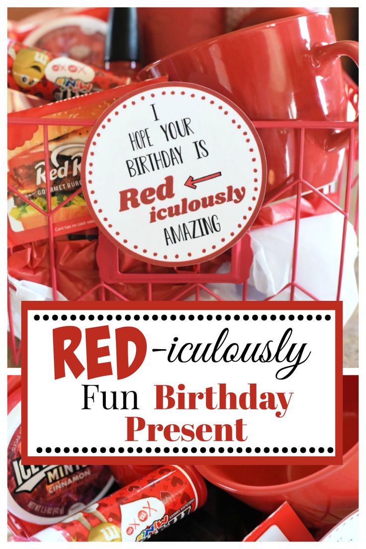 This is a red-iculously fun birthday gift that is perfect for anyone. We love th...