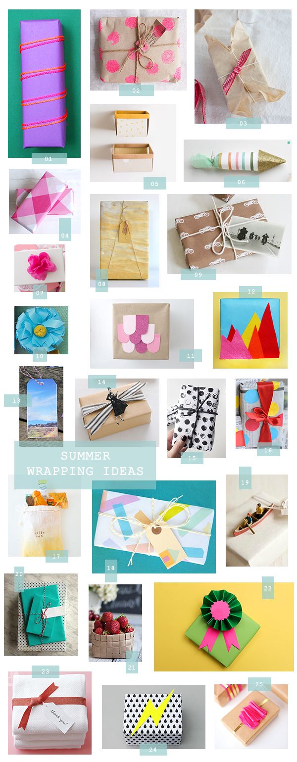 25 Summer Wrapping Ideas